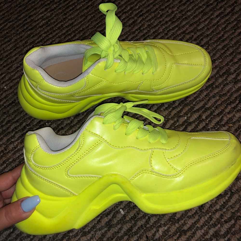 Missguided Neon Chunky Sneakers